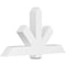 Ekena Millwork Kennewick Architectural Grade PVC Gable Bracket, 60"W x 32 1/2"H x 6"D x 6"F, 13/12 Pitch GBP060X33X0606KEN00 - alternate 1